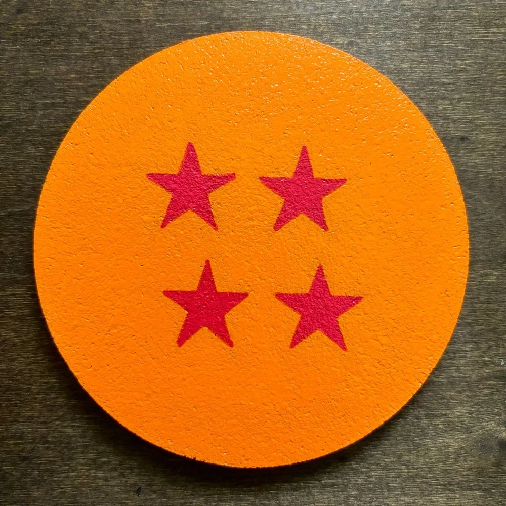 Dragon Ball Painted Coasters Lot of 7